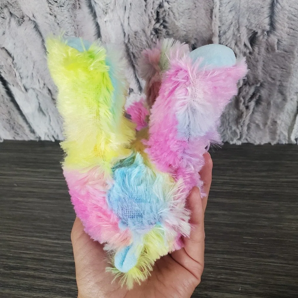 Pastel Tie Dye Plush Moose Light Blue Antlers 9